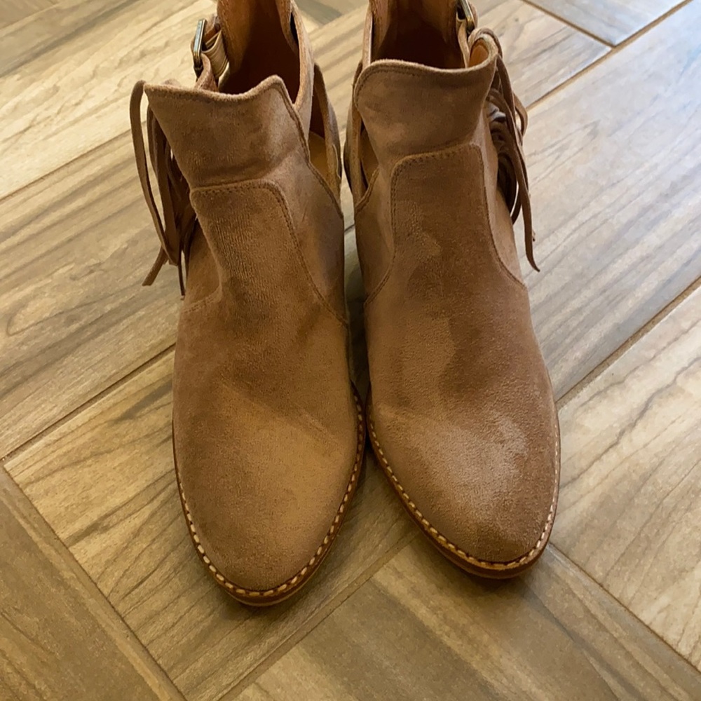 Fringe booties